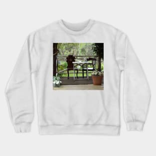 The Signing Table  - Adelaide Hills Wedding - Fleurieu Wedding by South Australian artist Avril Thomas Crewneck Sweatshirt